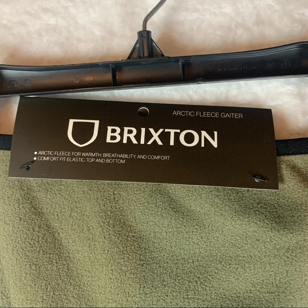 Brixton‎ Arctic Fleece Gaiter Green Neck Mask NWT 5174
